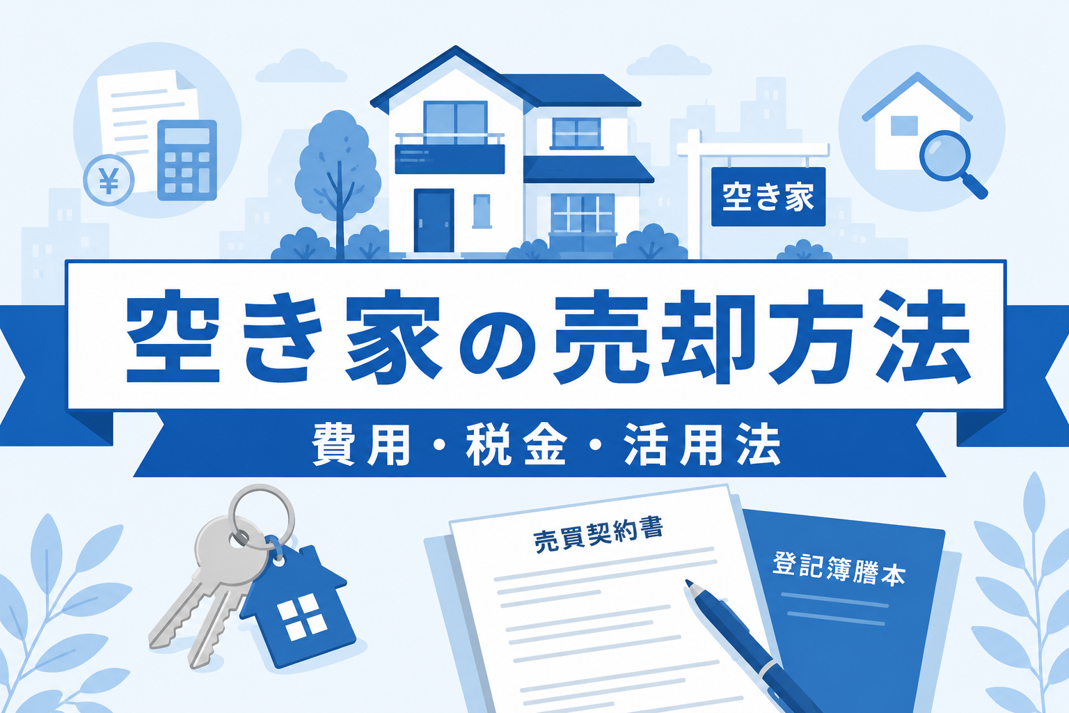 空き家の売却方法を完全ガイド｜費用・税金・活用法まで徹底解説【2026年】