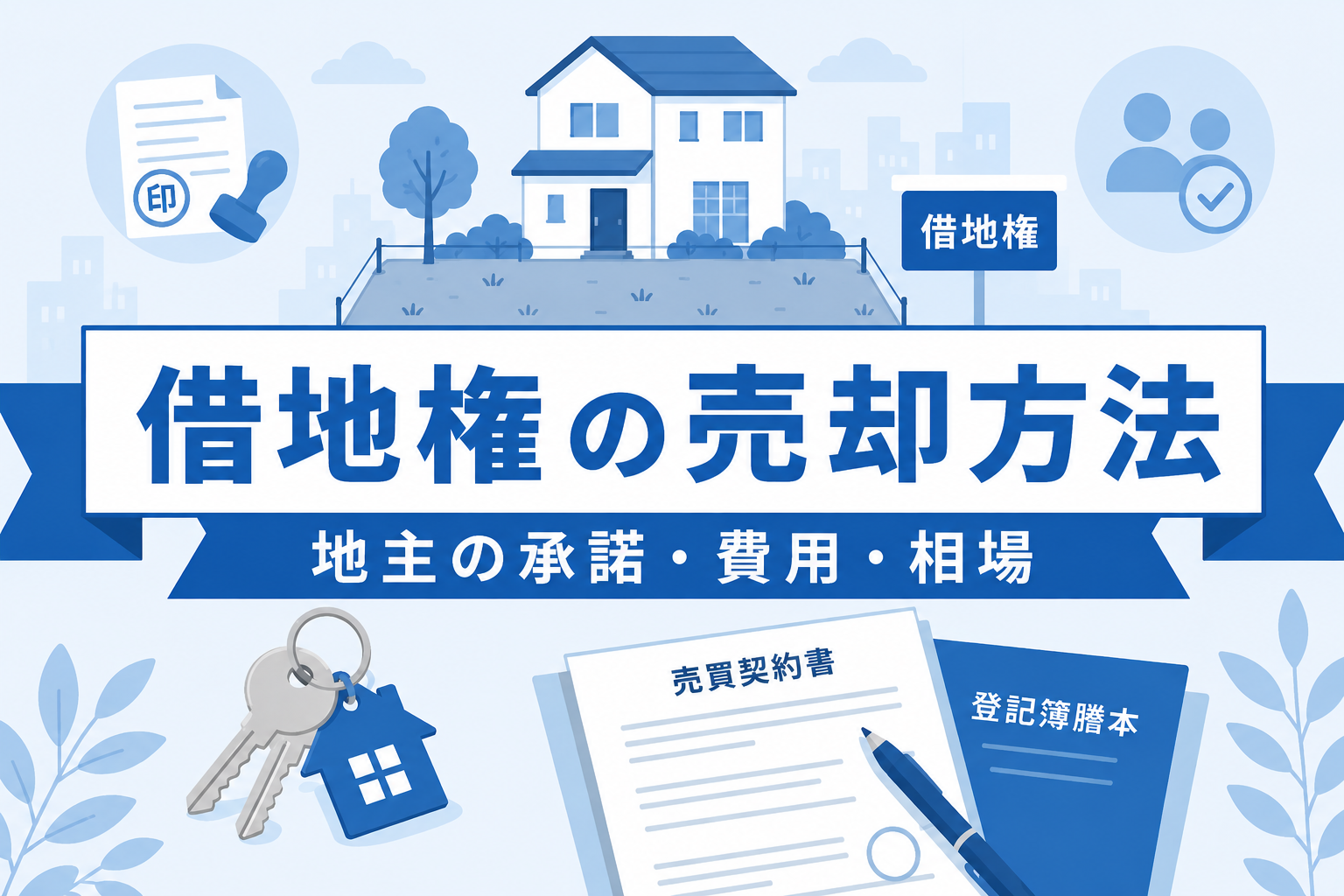 借地権の売却方法を完全ガイド｜地主の承諾・費用・相場を解説【2026年】