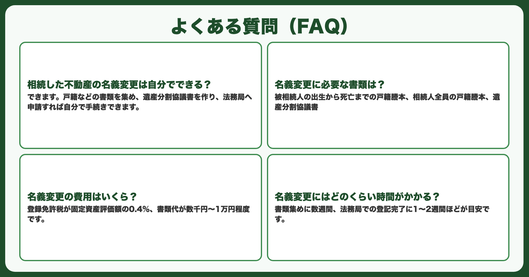 よくある質問（FAQ）