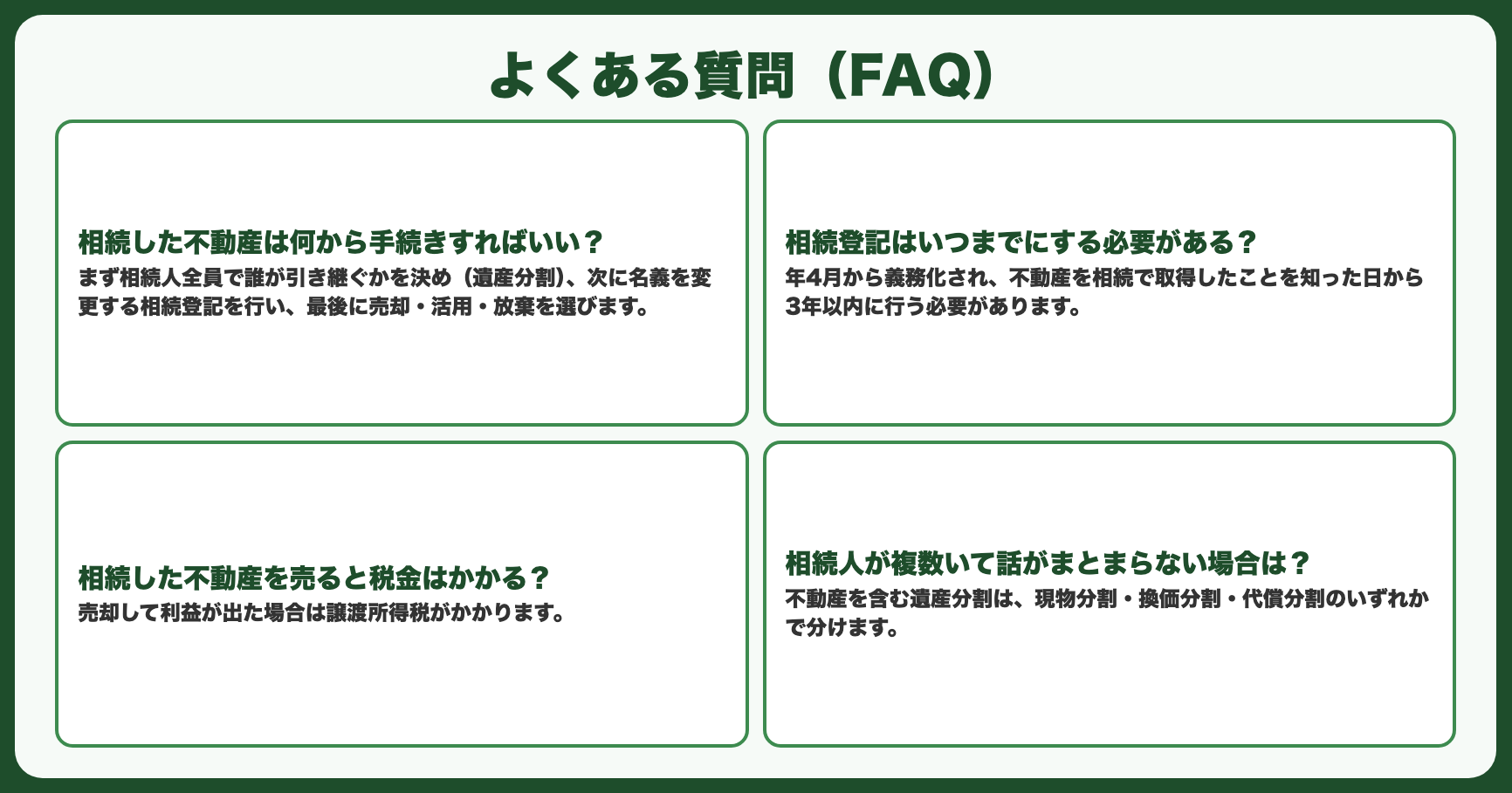 よくある質問（FAQ）